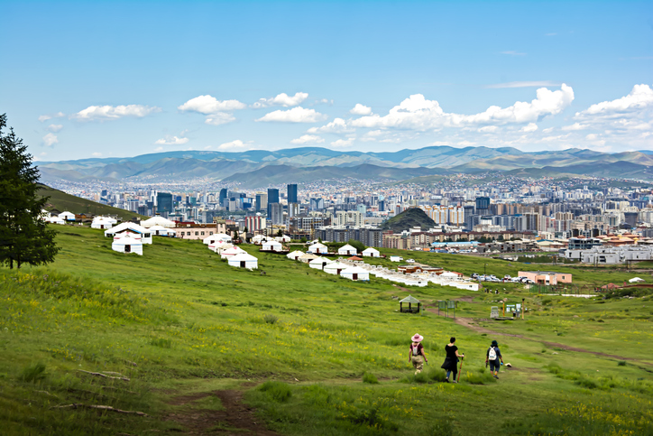View of Ulaanbaatar city, Mongolia.