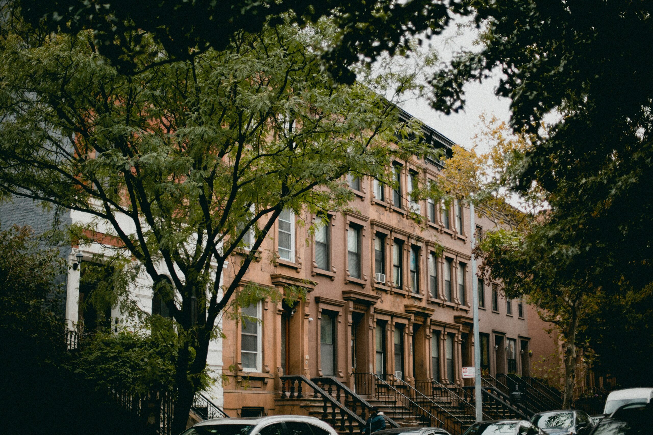 Harlem is a popular destination of New York, which has a complex past. Check out the safest areas for tourists.
pictured: the brownstones of west Harlem surrounded by big green trees