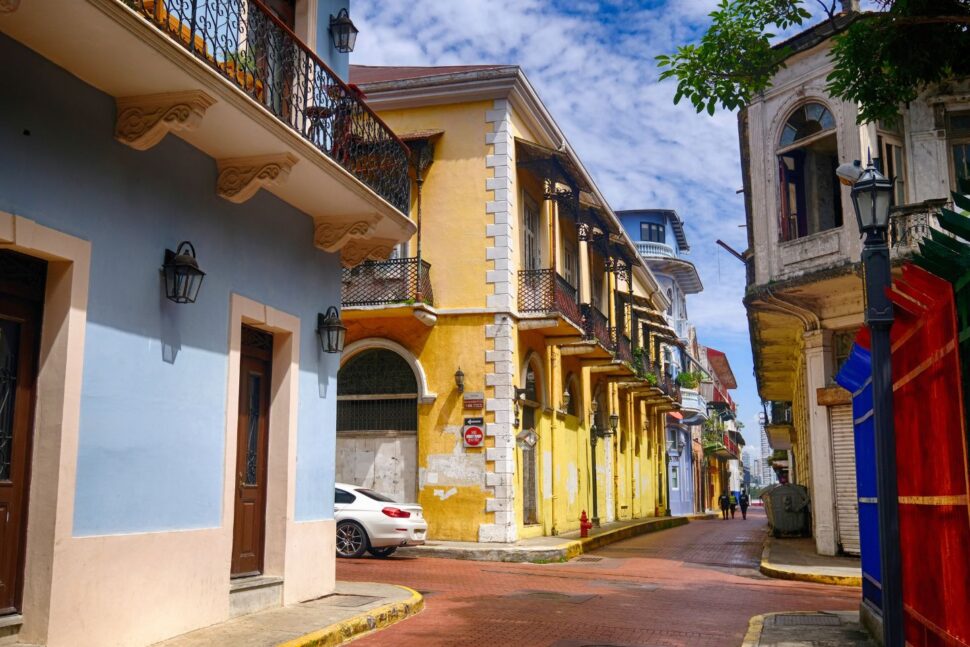 colorful street in Panama City, Panama