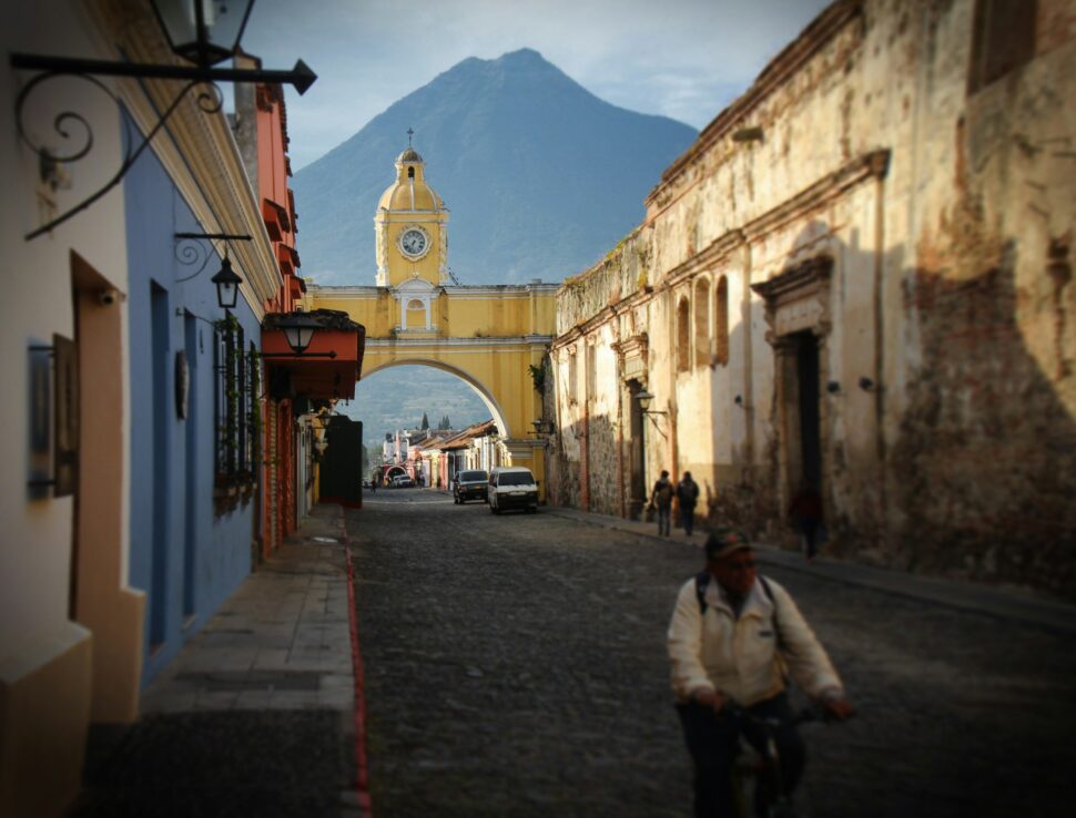 Mountain in the back of Antigua, Guatemala. 