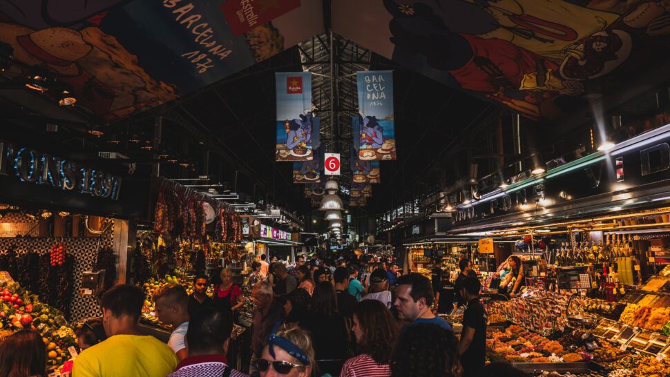 marketplace in Barcelona