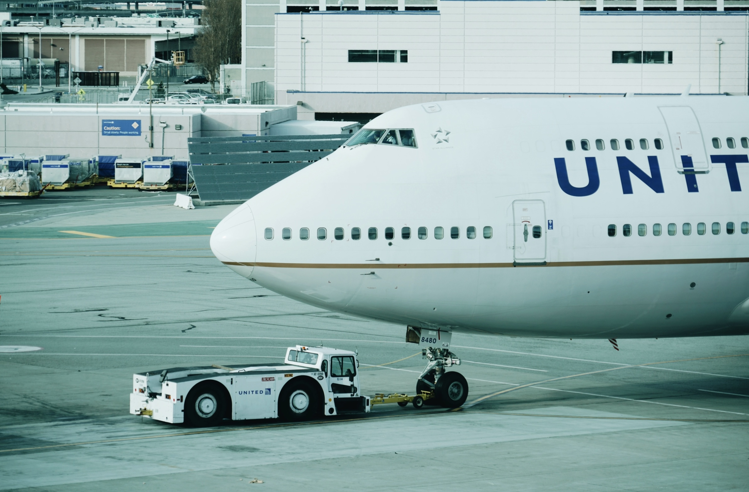 These major U.S. airlines have significant Boeing aircrafts on their fleet. 
Pictured: a United airplane on the airport runway