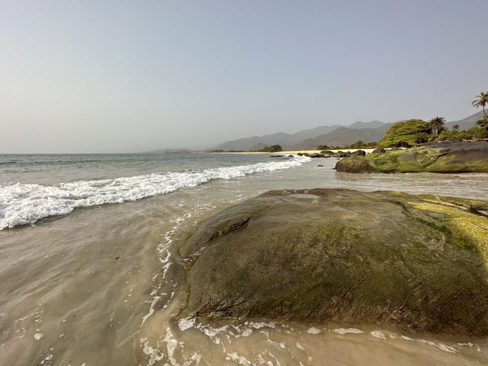 shoreline at Bureh Beach, Sierra Leone