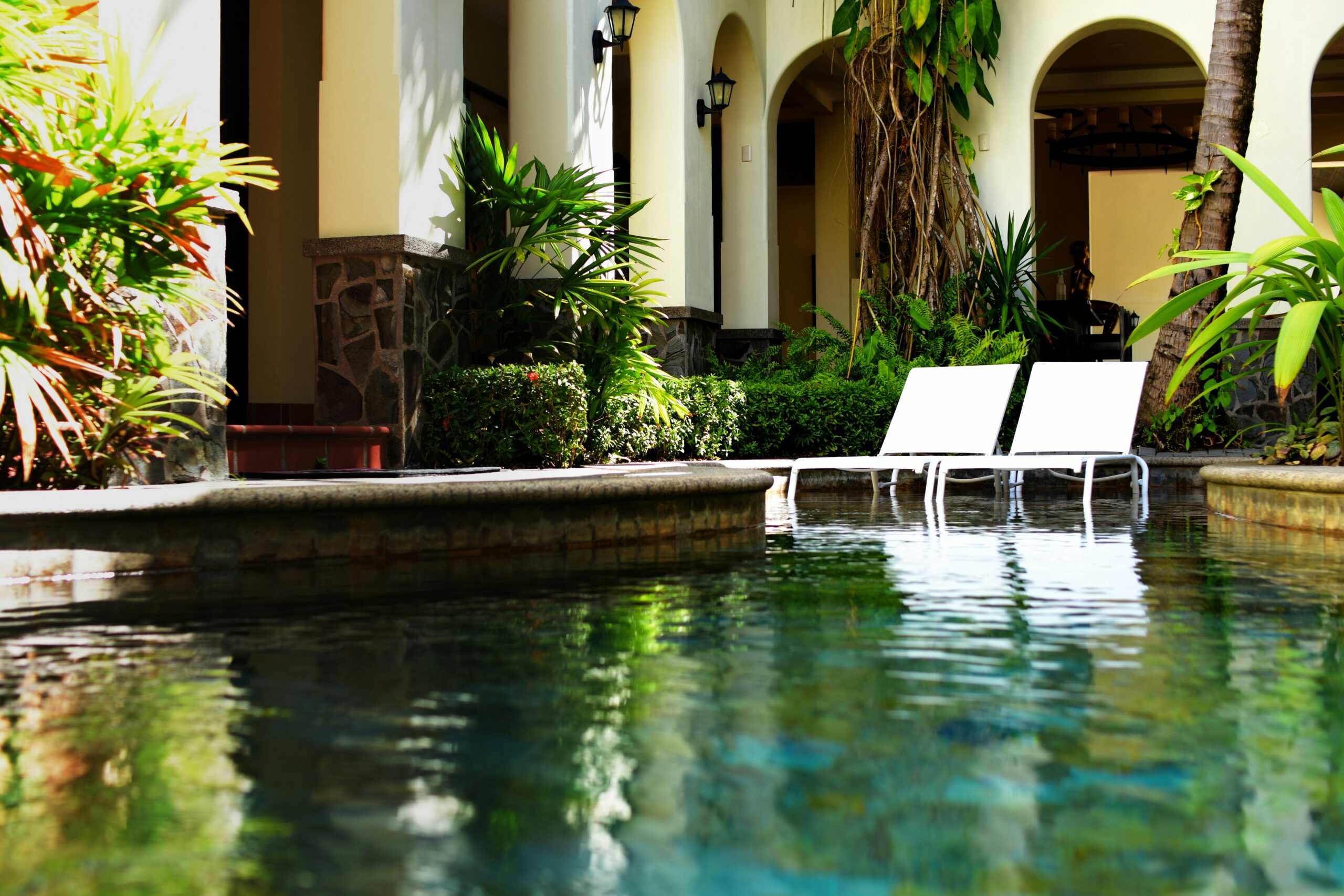 There are world class resorts in Costa Rica that are like paradises for travelers.
pictured: a luxurious resort pool
