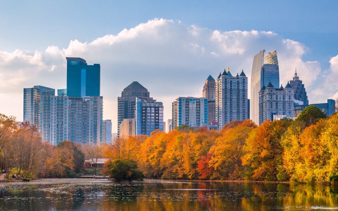 where was the idea of you filmed 
Pictured: fall foliage around the Atlanta skyline in Piedmont Park