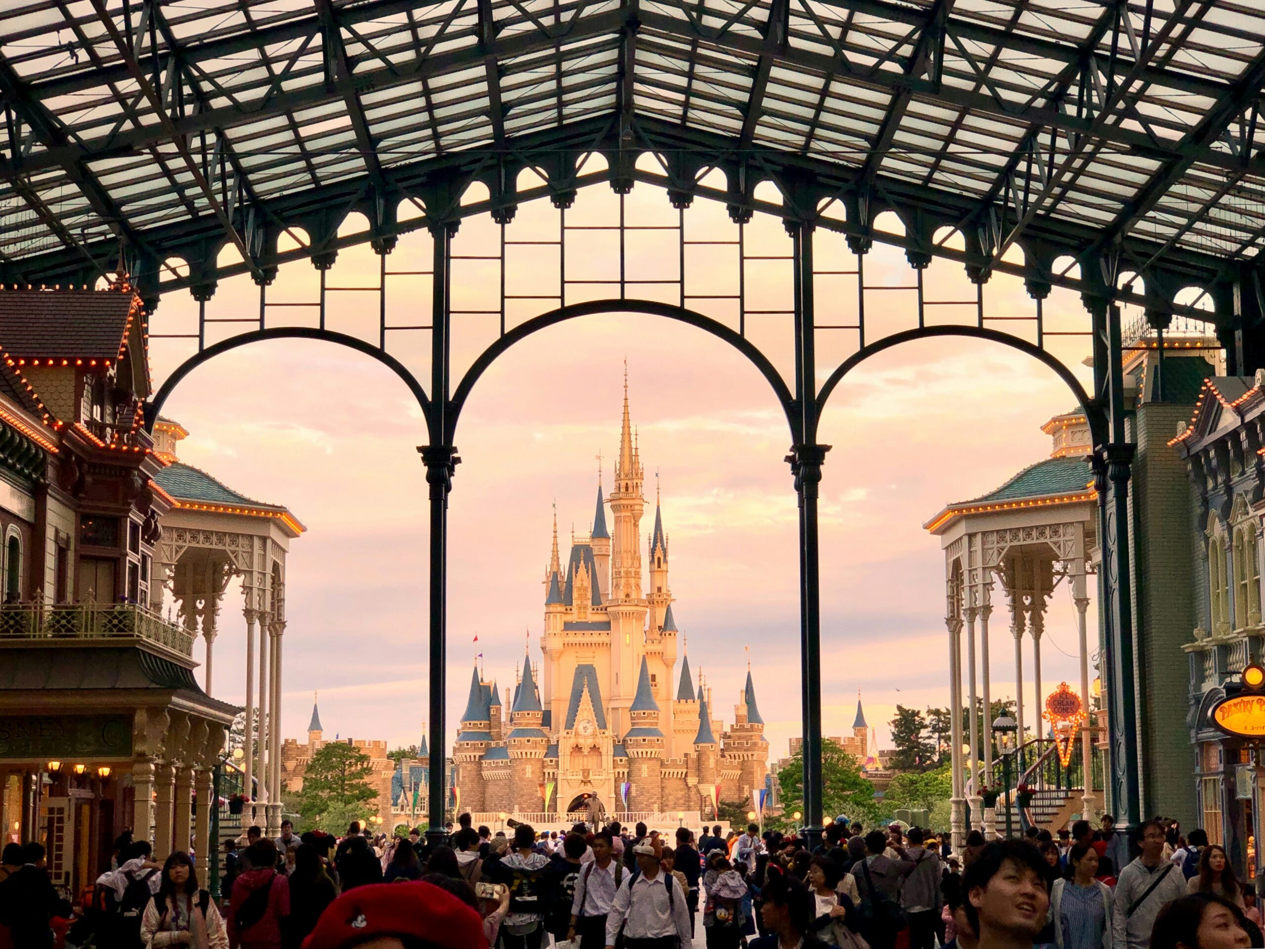 Disneyland is a very popular attraction in Japan. Check out how the park is during springtime. pictured: Disneyland Japan