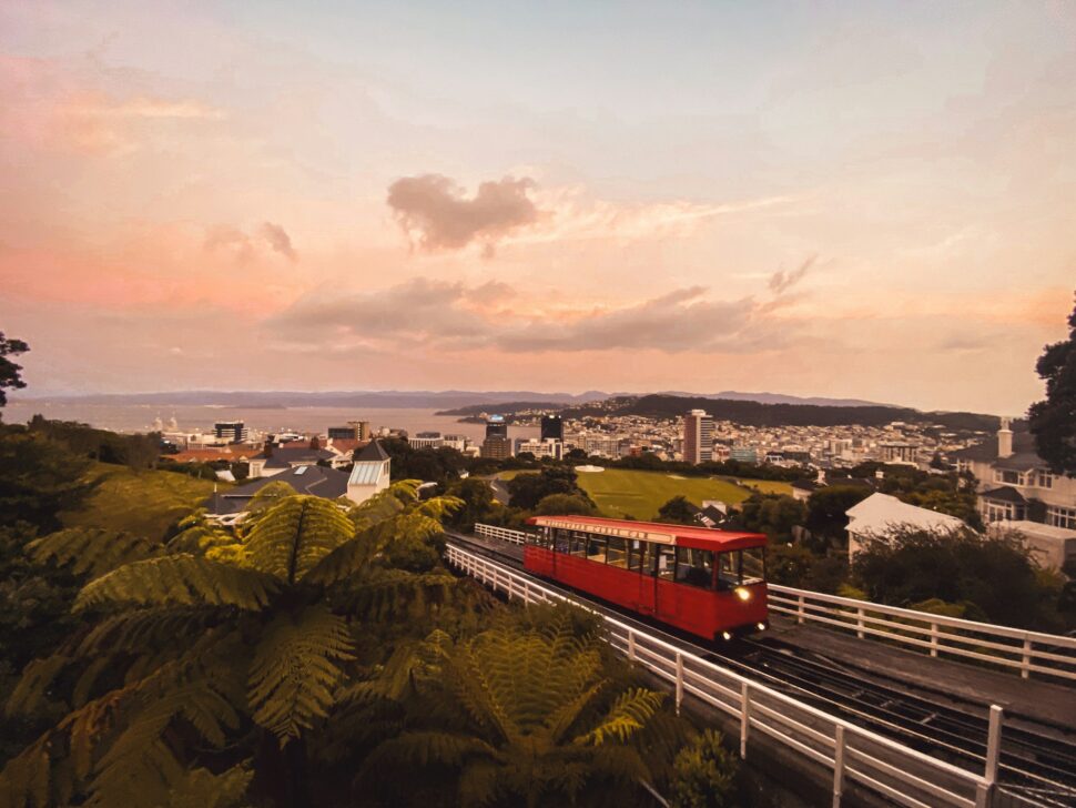 Cable car in Wellington, New Zealand
