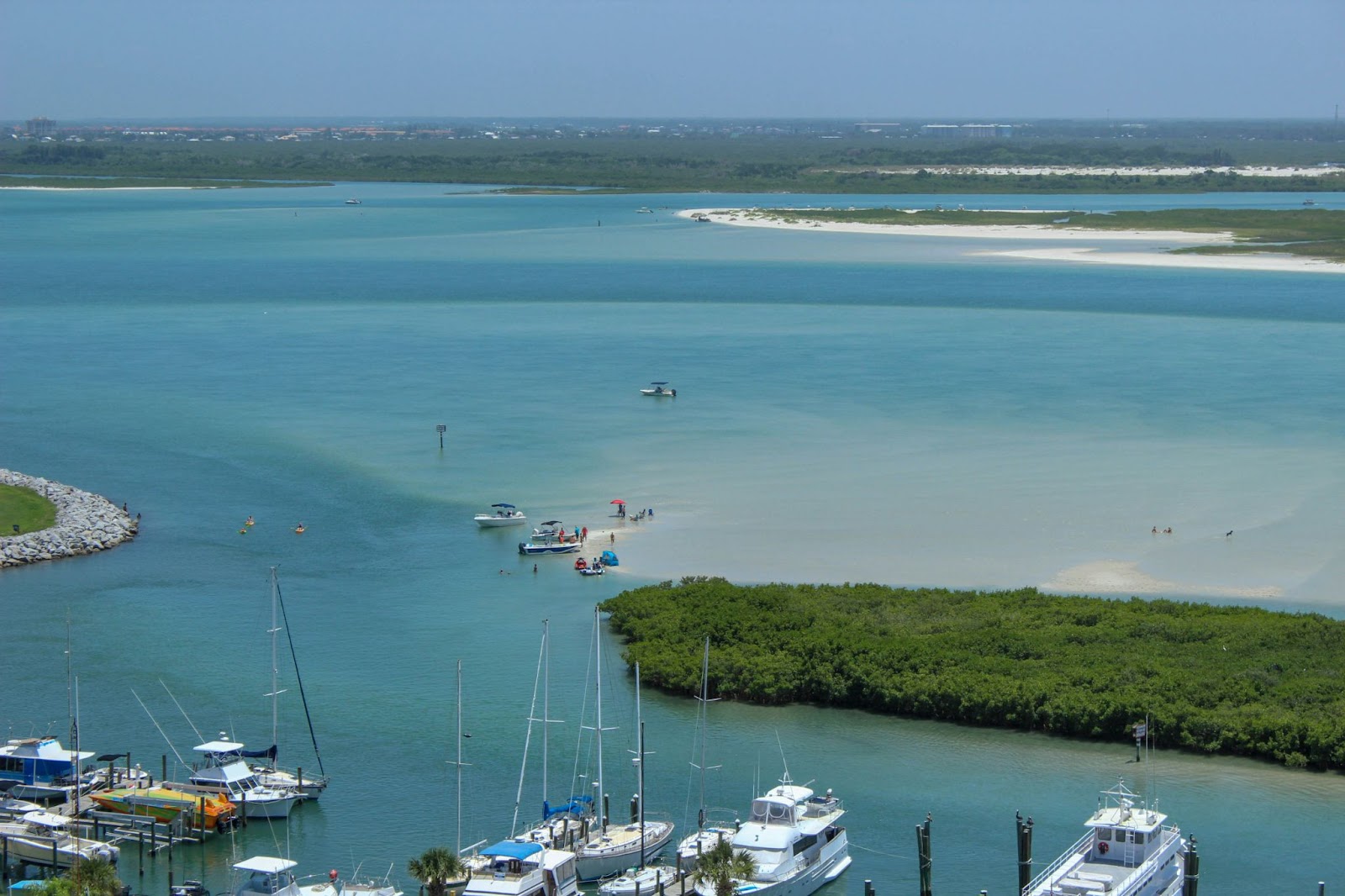 Sport fishing is popular in the Florida Keys. 
pictured: boats in Florida