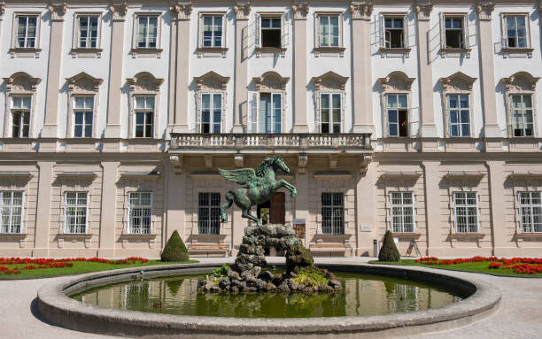 where was the sound of music filmed  Pictured: The Pegasus Fountain at the Mirabell Palace in Salzburg.