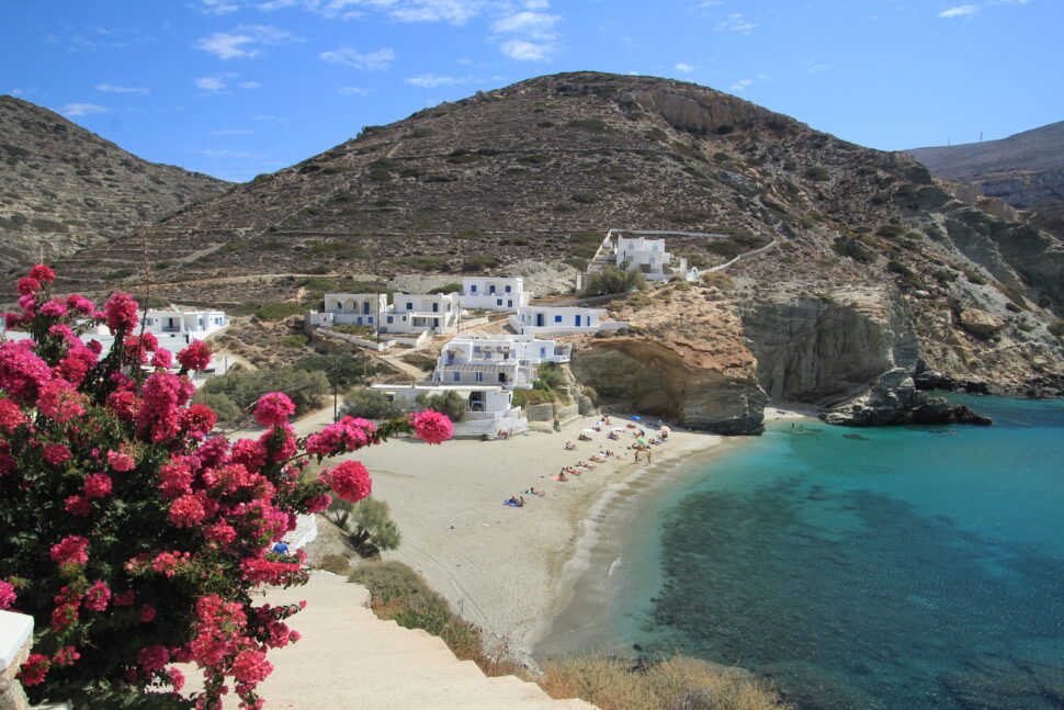 Where to Travel in July to Avoid Crowds pictured: Folegandros, Greece