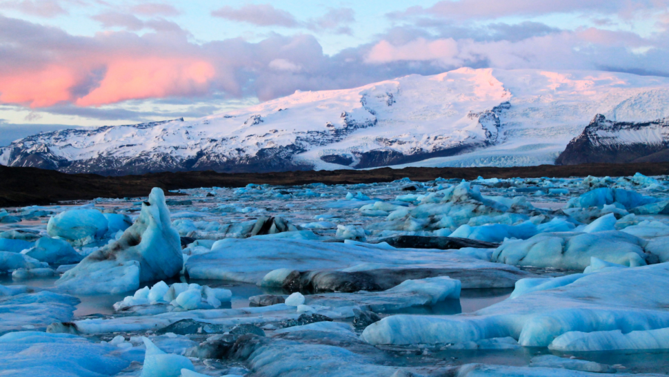 View of Jökulsárlón Glacier Lagoon by chemistkane from Getty Images