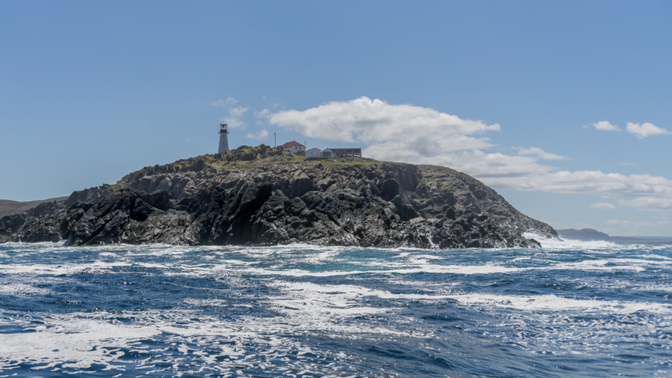The lighthouse on the island of Quirpon